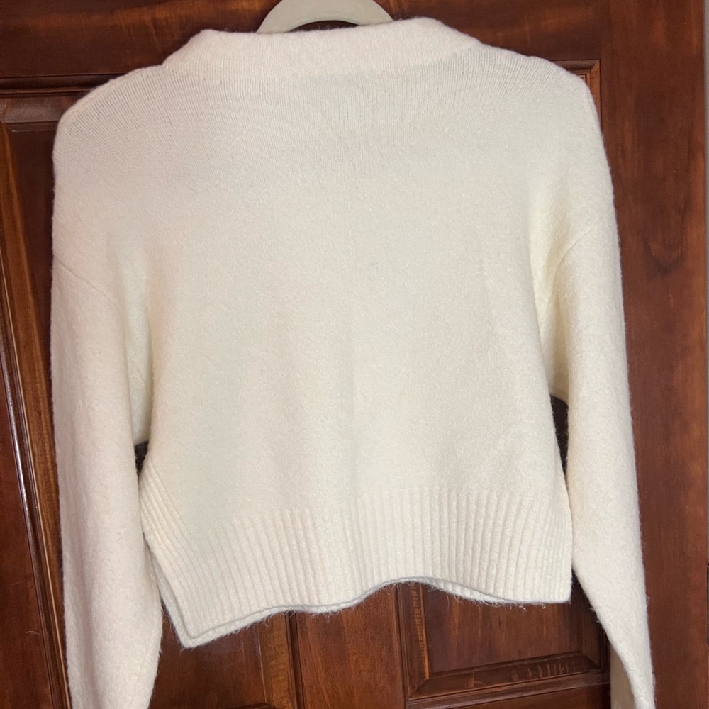 Zara Cream Turtleneck Sweater - Picture 10 of 13